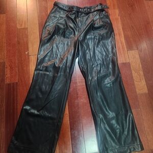 7 For All Mankind Vegan Leather Flare Bootcut